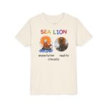 literally a sea lion expectation kids’ t-shirt