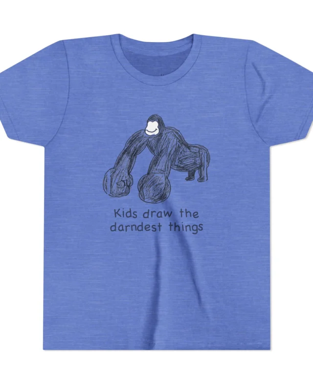 literally gorilla darndest things kids' t-shirt