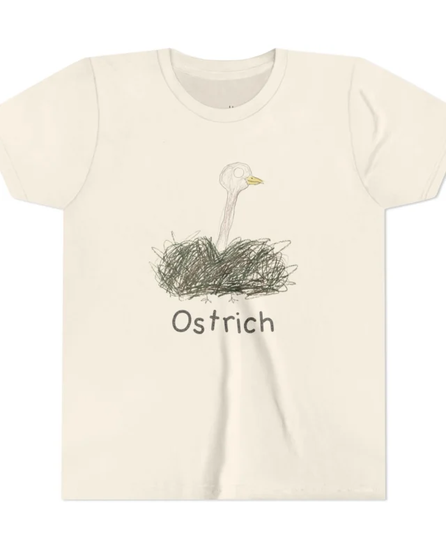 literally bush-bodied ostrich kids' t-shirt
