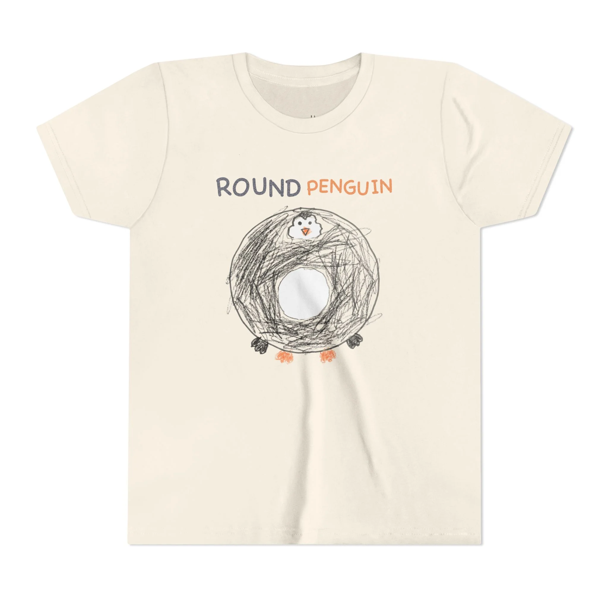 literally a round penguin kids' t-shirt - Image 2