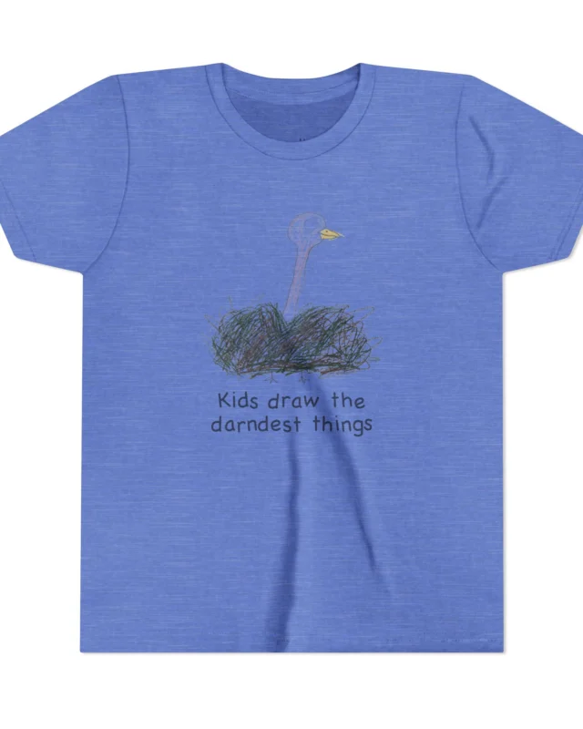 literally ostrich darndest things kids' t-shirt