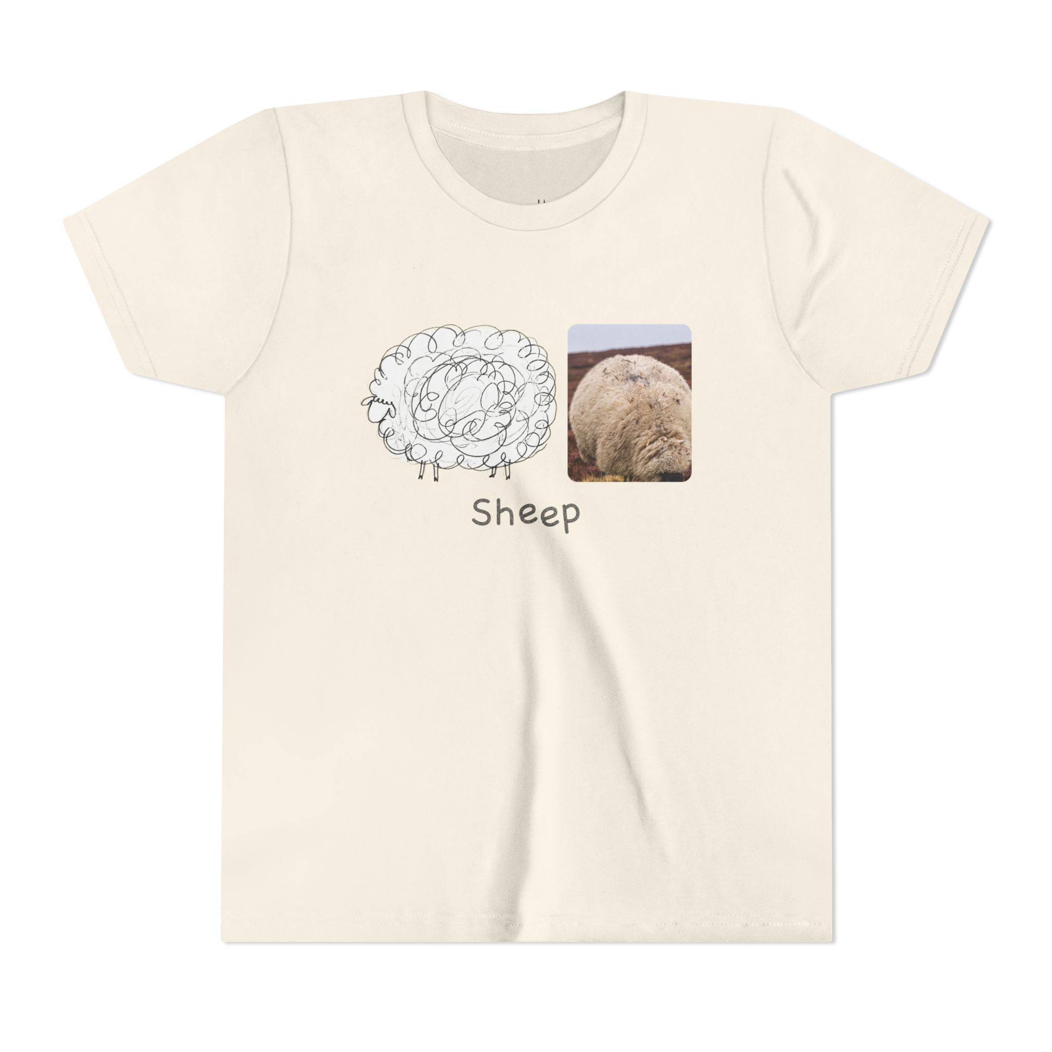 literally sheep balloon wool kids' t-shirt