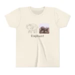 literally flat-nosed elephant kids’ t-shirt