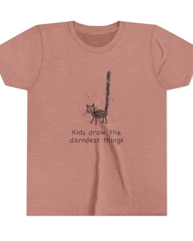 literally black cat darndest things kids' t-shirt