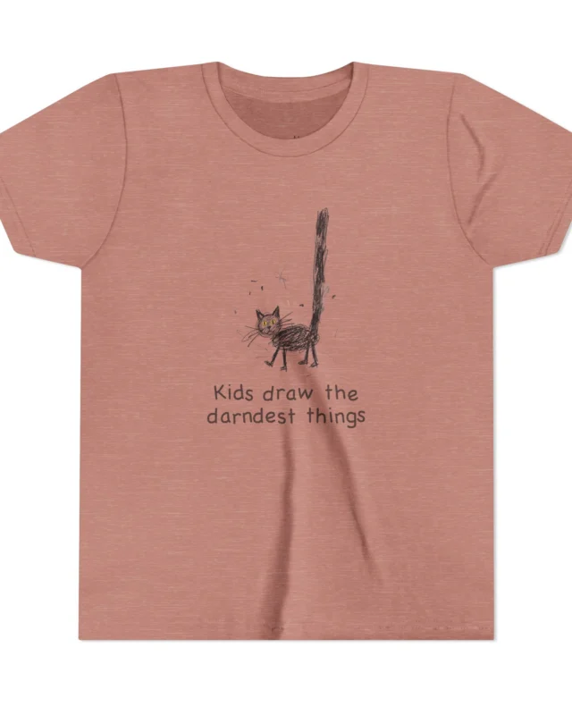 literally black cat darndest things kids' t-shirt