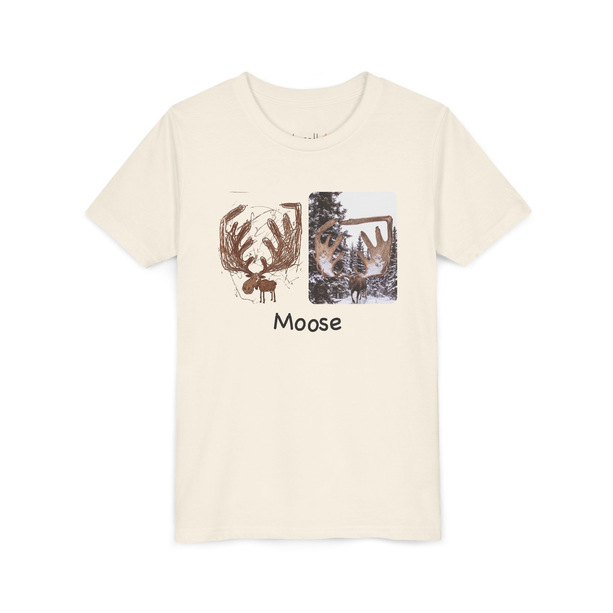literally moose giant antlers kids' t-shirt - Image 3
