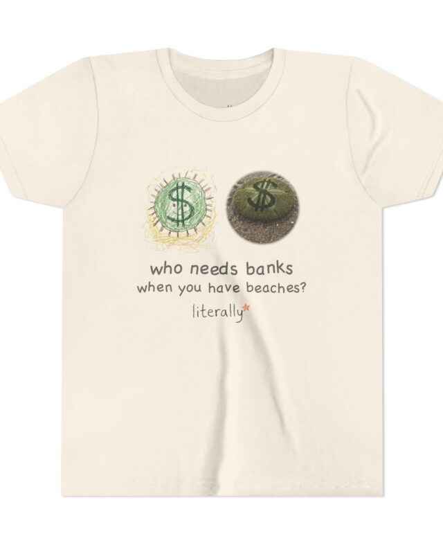 literally a sand dollar beach kids' t-shirt