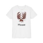literally moose giant antlers kids’ t-shirt
