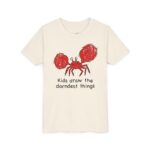 literally crab darndest things kids’ t-shirt