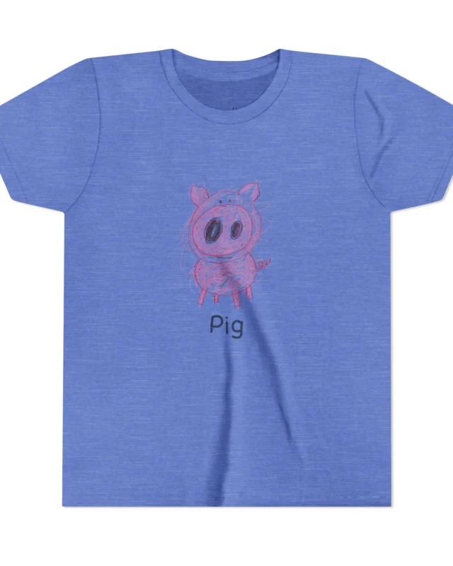 literally dinner-plate pig kids' t-shirt