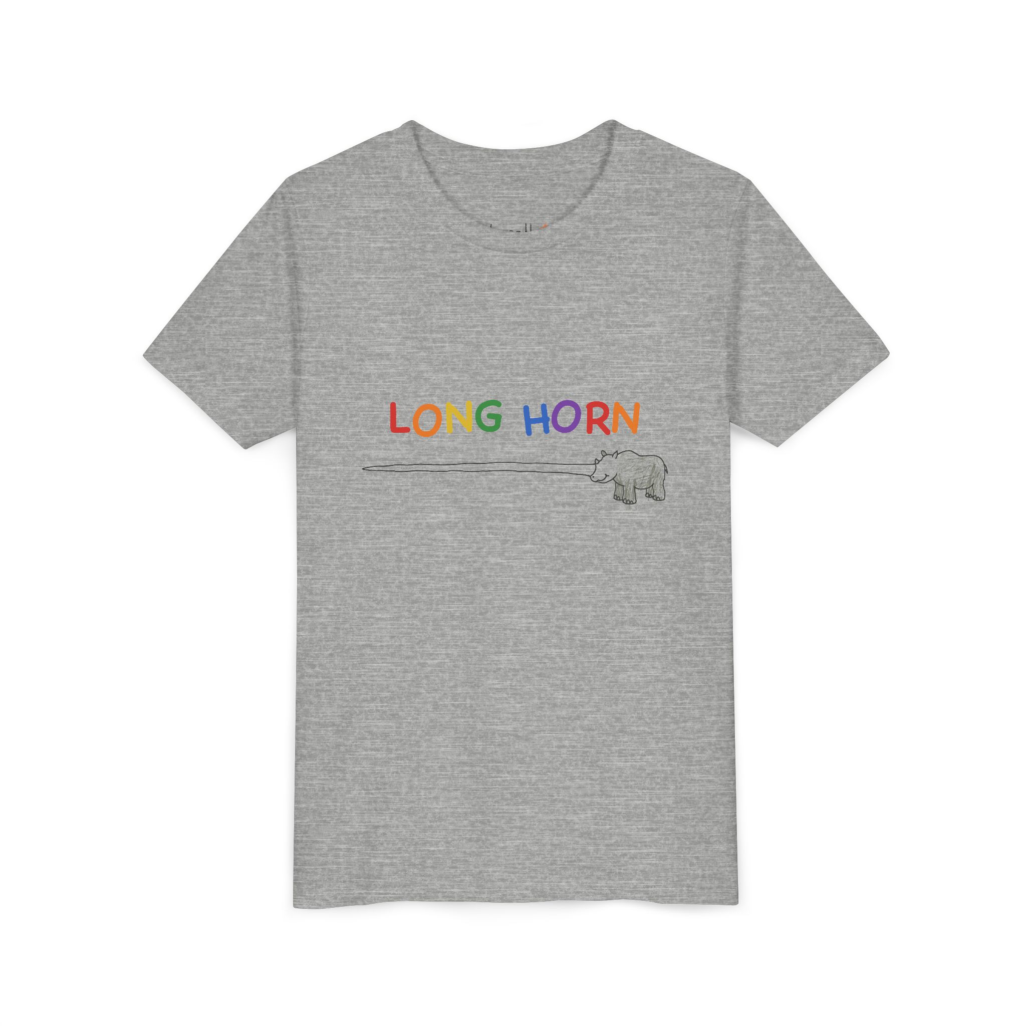 literally a long horn rhino kids' t-shirt - Image 3