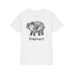 literally flat-nosed elephant kids’ t-shirt