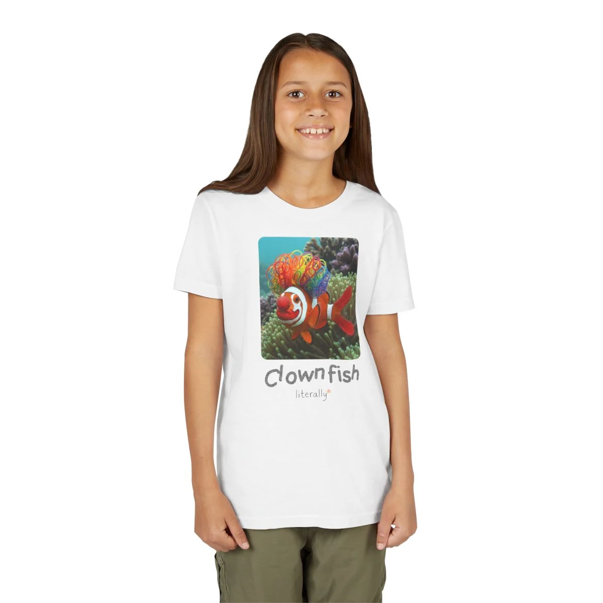 Literally Clownfish T-Shirt – Photo – Kids & Adults - Image 3