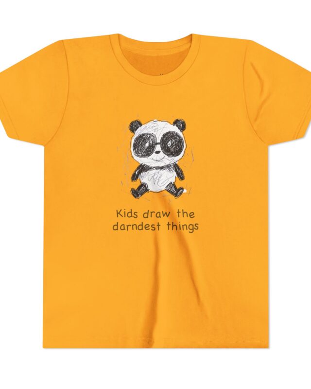 literally panda darndest things kids' t-shirt