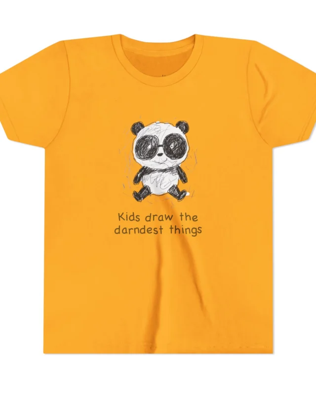 literally panda darndest things kids' t-shirt