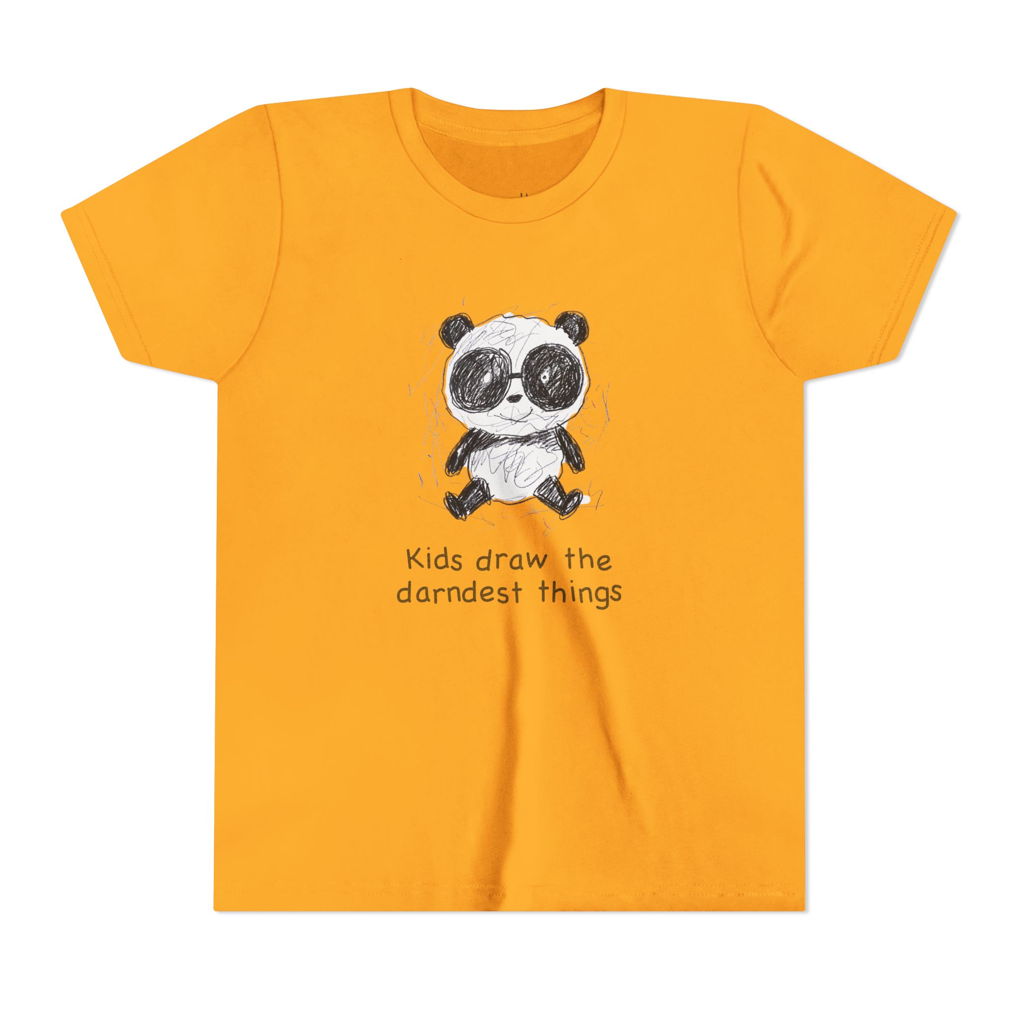 literally panda darndest things kids' t-shirt