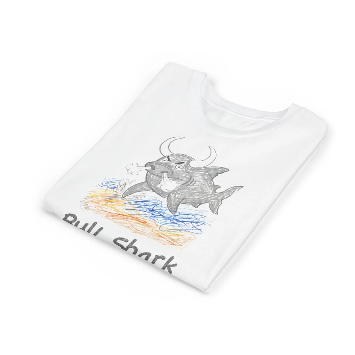 Literally Bull Shark T-Shirt – Sketch – Kids & Adults - Image 6