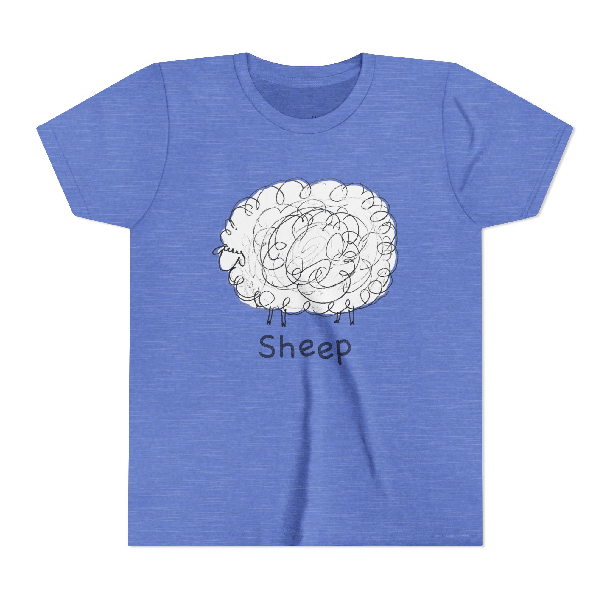 literally sheep balloon wool kids' t-shirt