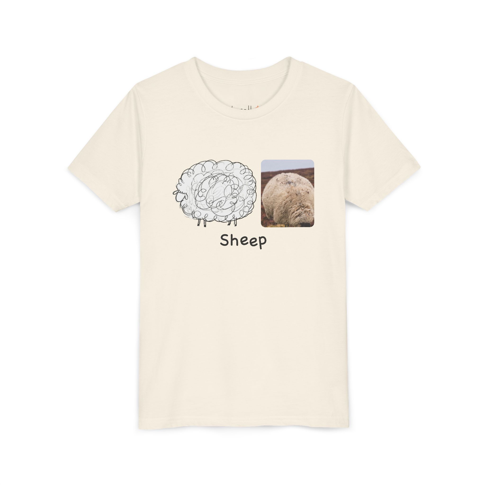 literally sheep balloon wool kids' t-shirt - Image 3