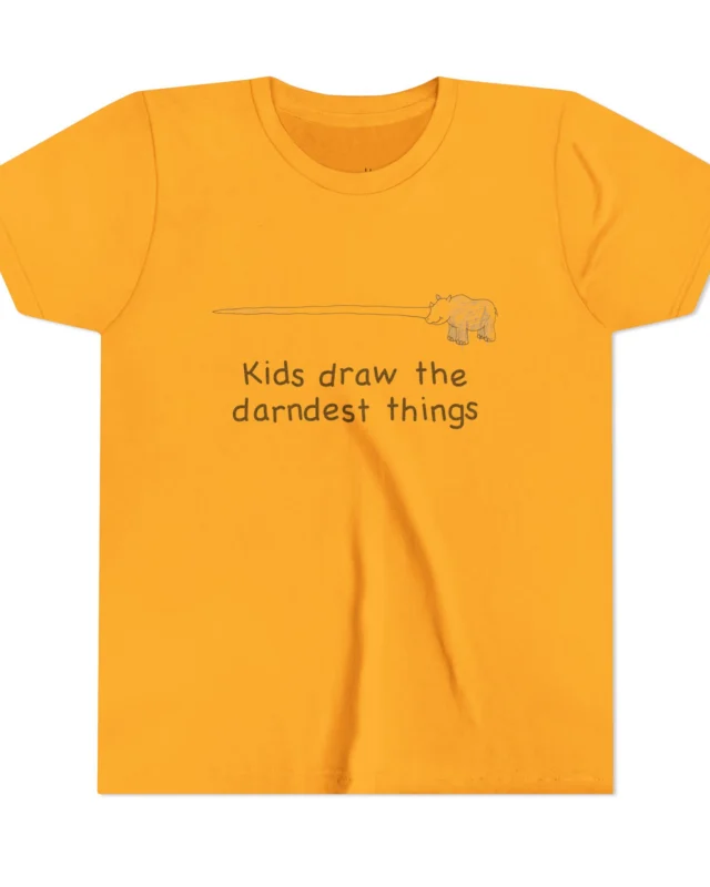 literally rhino darndest things kids' t-shirt