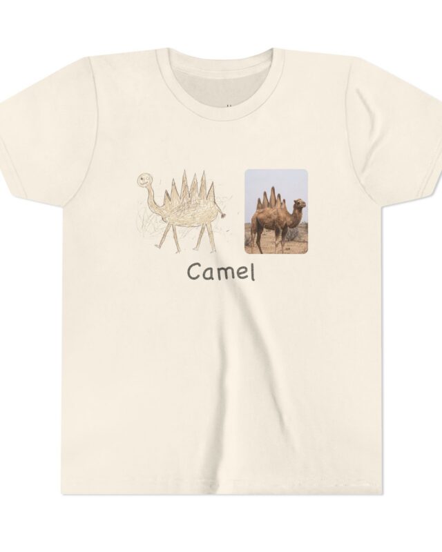 literally mountain-hump camel kids' t-shirt