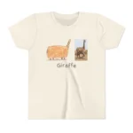 literally giraffe box body kids’ t-shirt