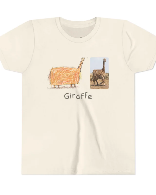 literally giraffe box body kids' t-shirt