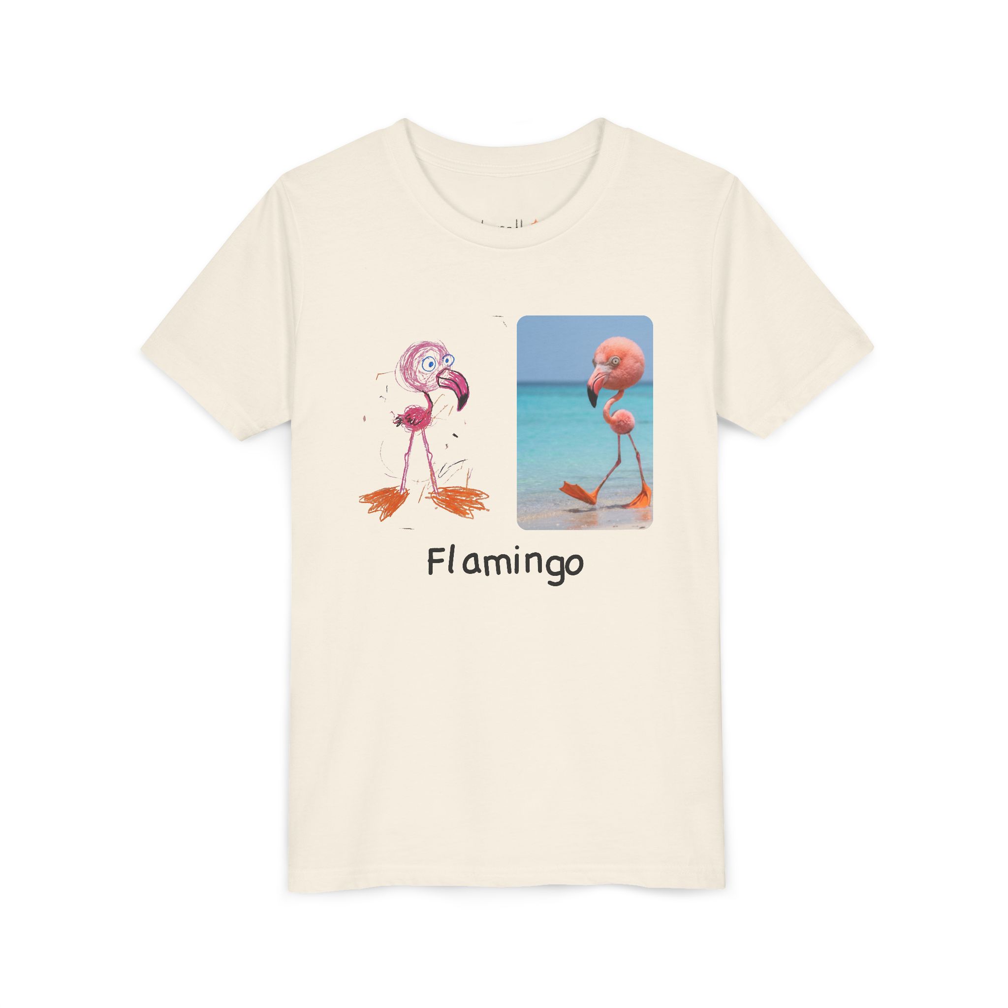 literally flamingo flipper feet kids' t-shirt - Image 3