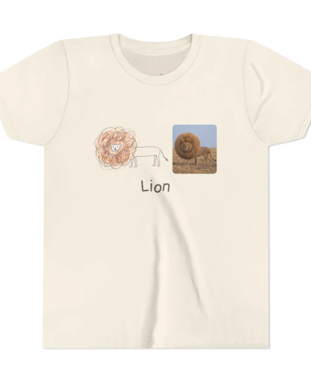 literally lion big mane kids' t-shirt