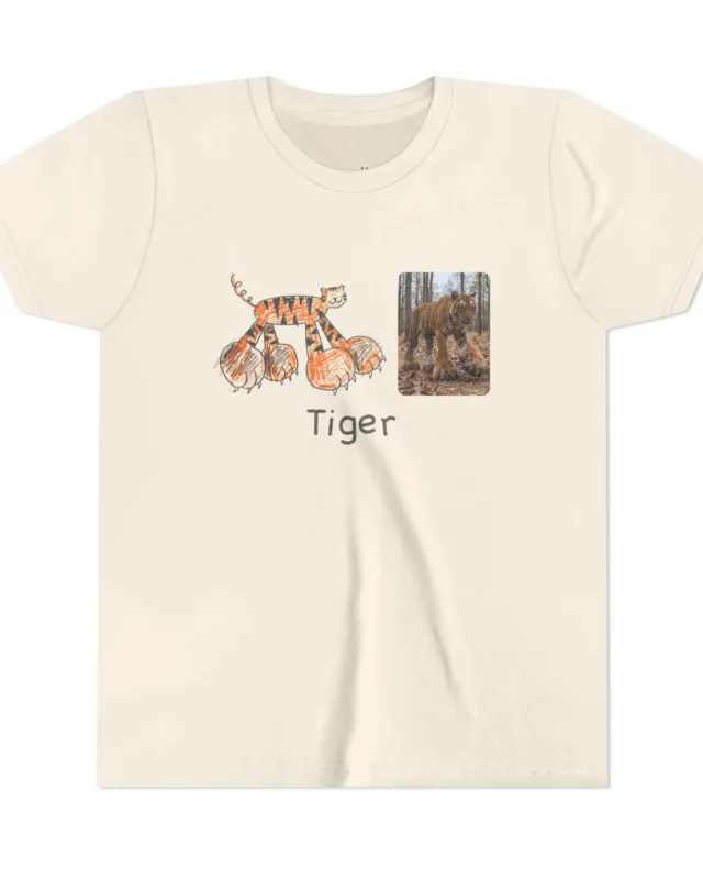 literally tiger giant paws kids' t-shirt