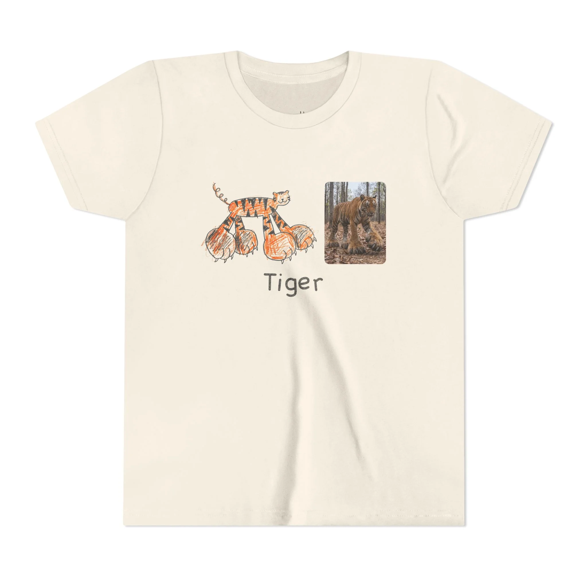 literally tiger giant paws kids' t-shirt