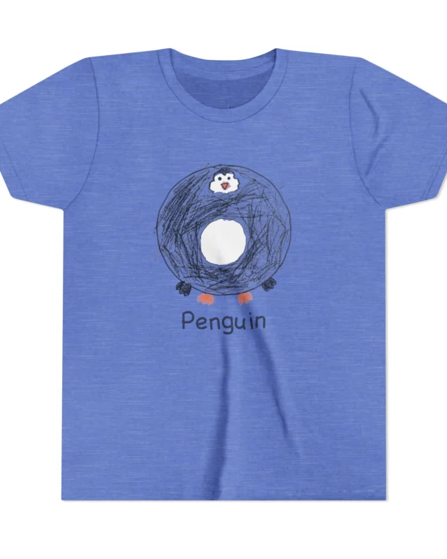 literally penguin round ball kids' t-shirt