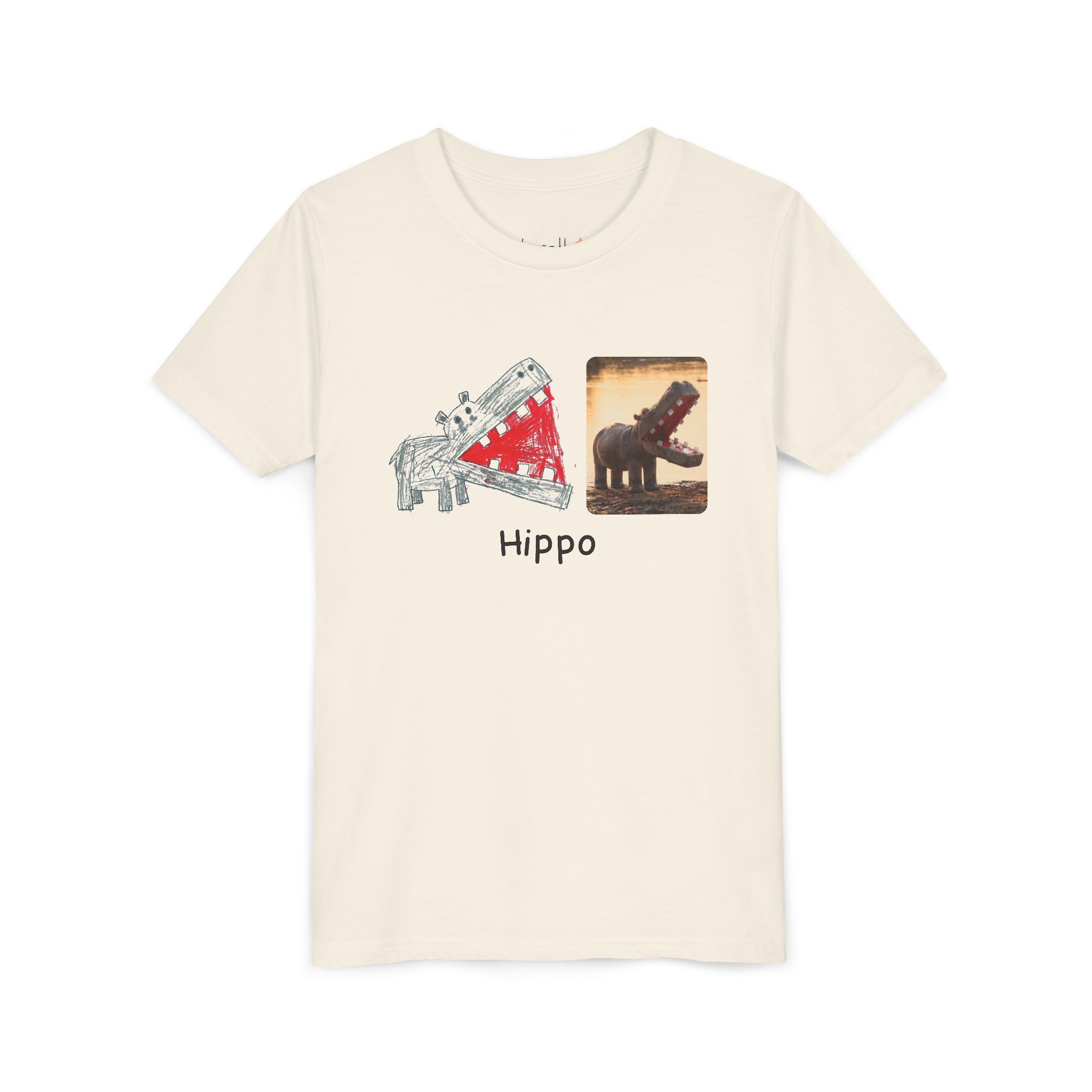 literally hippo box jaw kids' t-shirt - Image 3