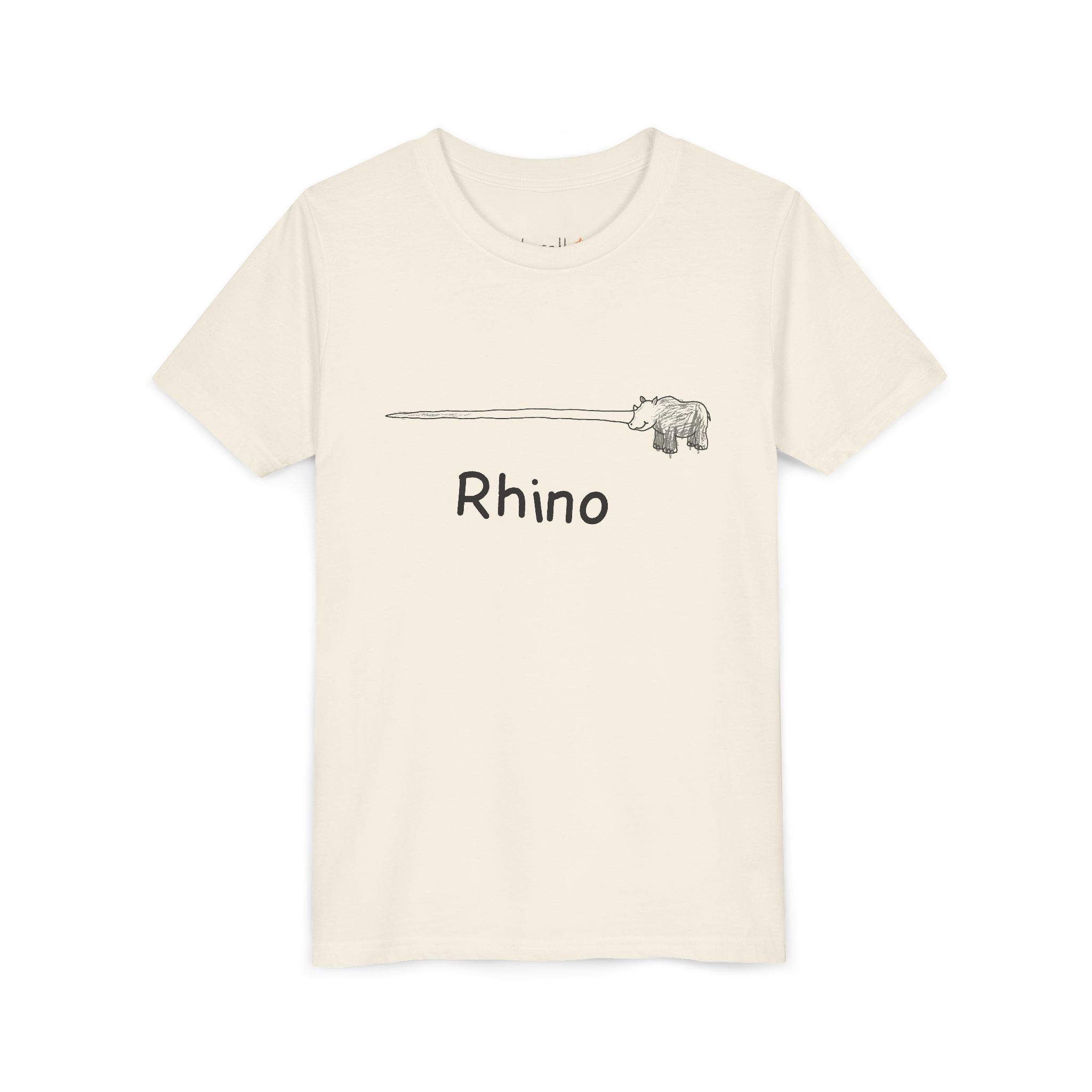 literally droopy-horned rhino kids' t-shirt - Image 3