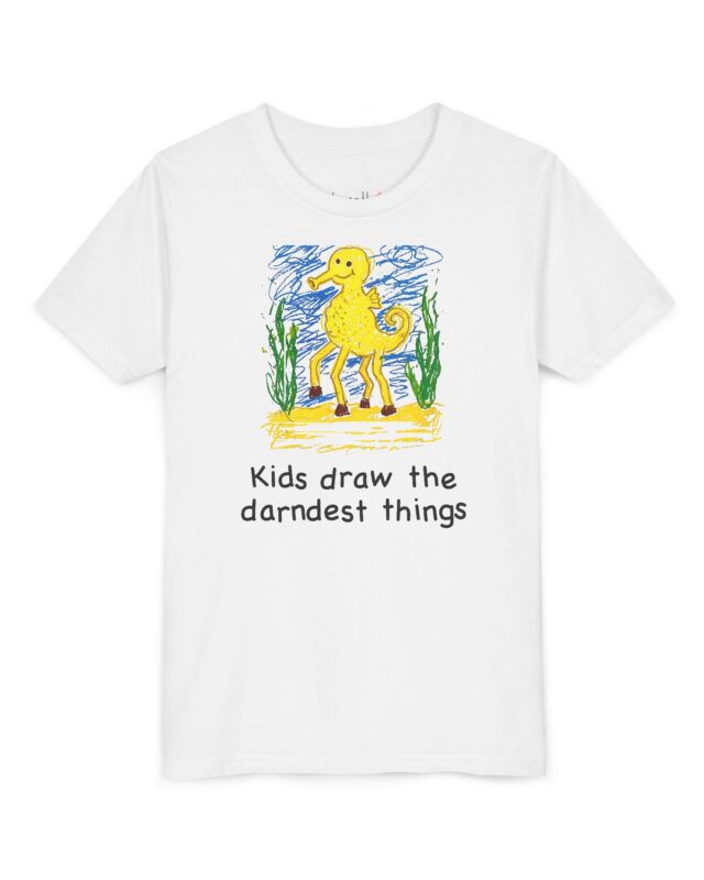 literally seahorse darndest things kids' t-shirt