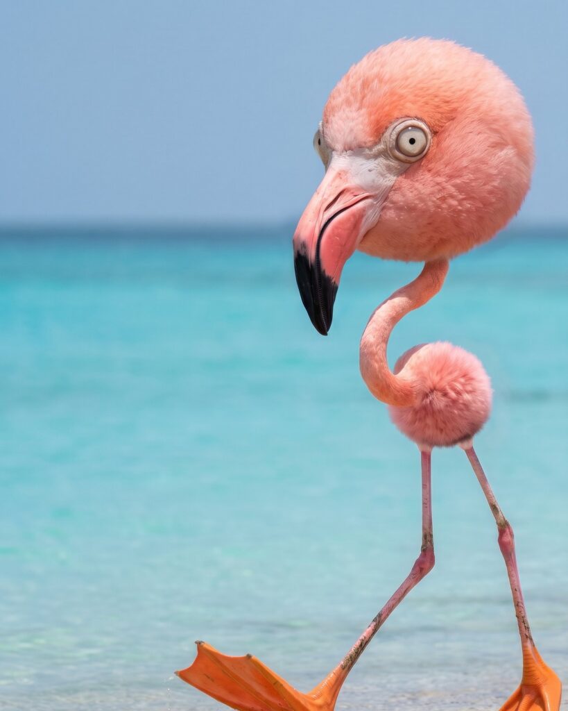 The Flamingo come to life in the reel