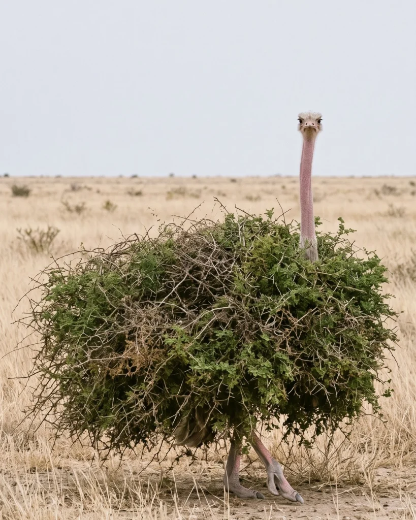The Ostrich come to life in the reel